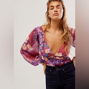 Free People Wanderlust Bodysuit NWT Sz XS